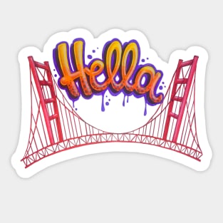 HELLA SF Sticker